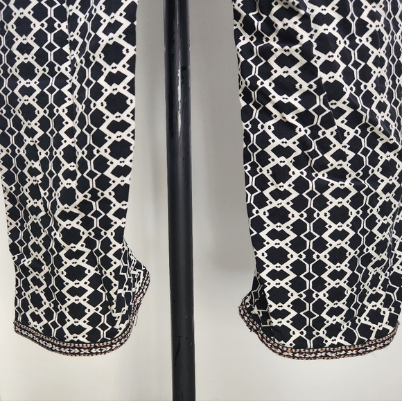 Hei Hei Black & White Casual Trouser Pants - Picture 11 of 14